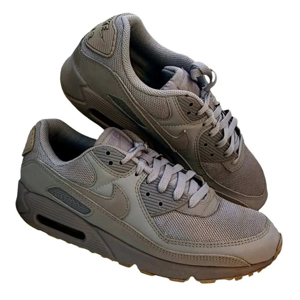 Nike Air Max 90 Men's Triple Gray Casual Sneakers - Size 11 Real Beauties!